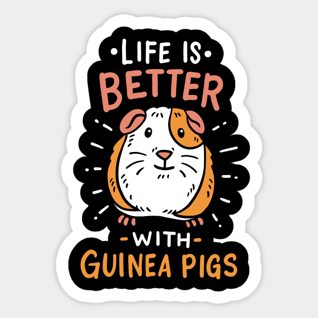 Guinea Pig Sticker by KAWAIITEE